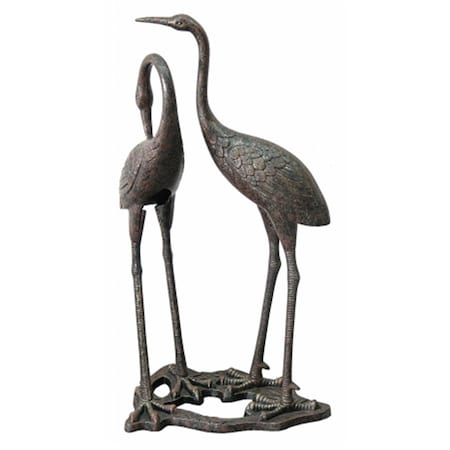 Gan Eden Innova Hearth &amp; Home Heron Statue CA-CI Aged Bronze GA2592534
